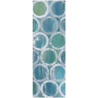 Stack of Tubes Blue II -Paper Art-20"x56"