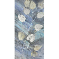 Silver Leaves II -Paper Art-38"x74"