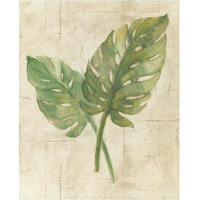 Monstera Leaves Neutral Crop -Paper Art-30"x37"