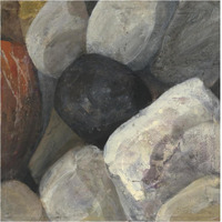 Black Rock -Paper Art-38"x38"
