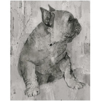 Duke in Grey Tones -Paper Art-22"x26"