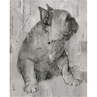 Duke in Grey Tones -Paper Art-30"x37"