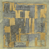 Gold Tapestry IV -Paper Art-38"x38"