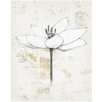 Pencil Floral I Gold -Paper Art-22"x26"