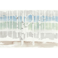Springlake Aspens Green Crop -Paper Art-62"x42"