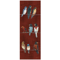 The Usual Suspects Panel V -Paper Art-17.4"x46"