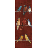 The Usual Suspects Panel VII -Paper Art-14.6"x38"