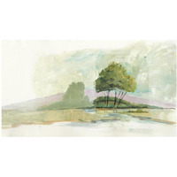 Lake Front II Dark -Paper Art-46"x26.64"