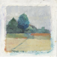 Path through the Field -Paper Art-38"x38"