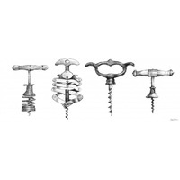 Corkscrew Collection -Paper Art-52"x22"