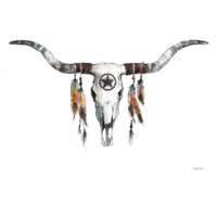 Longhorn -Paper Art-50"x38"