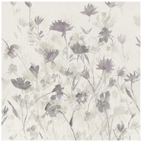 Garden Shadows III Purple Grey -Paper Art-20"x20"