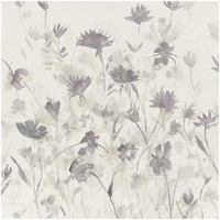 Garden Shadows III Purple Grey -Paper Art-32"x32"