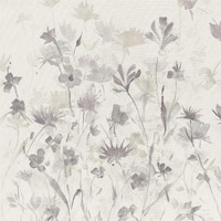 Garden Shadows IV Purple Grey -Paper Art-38"x38"