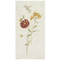 Wild Wallflowers IV -Paper Art-14"x26"