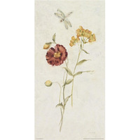 Wild Wallflowers IV -Paper Art-20"x38"