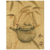 Asian Teapot I -Paper Art-20"x26"