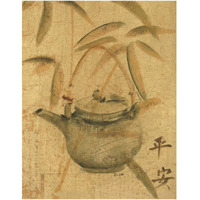 Asian Teapot I -Paper Art-26"x34"