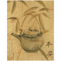 Asian Teapot I -Paper Art-38"x50"