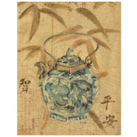 Asian Teapot II -Paper Art-20"x26"
