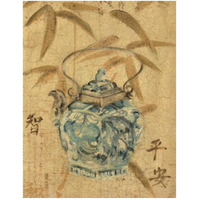 Asian Teapot II -Paper Art-32"x42"