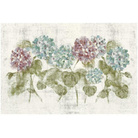 Vibrant Row of Hydrangea No Border -Paper Art-32"x22"