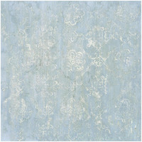 Narcissus Orchid Cool Pattern I Blue -Paper Art-32"x32"