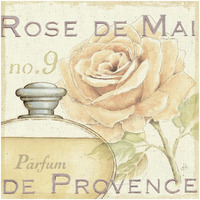 Fleurs and Parfum I -Paper Art-32"x32"