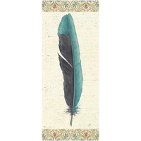 Feather Tales V -Paper Art-26"x62"