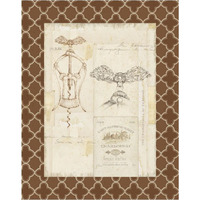 Fancy Corkscrew I Border -Paper Art-30"x37"