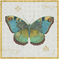Bohemian Wings Butterfly VA -Paper Art-32"x32"