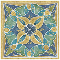 Free Bird Mexican Tiles II -Paper Art-42"x42"