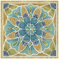 Free Bird Mexican Tiles IV -Paper Art-20"x20"