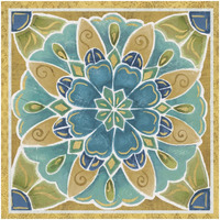 Free Bird Mexican Tiles IV -Paper Art-32"x32"