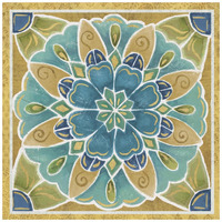 Free Bird Mexican Tiles IV -Paper Art-42"x42"