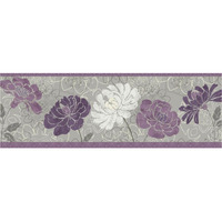 Morning Tones Purple III -Paper Art-74"x26"