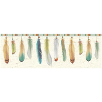 Feather Tales VII -Paper Art-56"x20"
