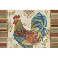 Rooster Rainbow IIA -Paper Art-32"x22"