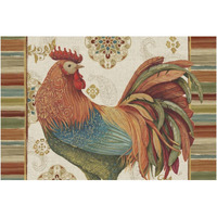 Rooster Rainbow IA -Paper Art-62"x42"