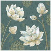 Lotus Dream IVB -Paper Art-20"x20"