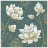 Lotus Dream IVB -Paper Art-26"x26"