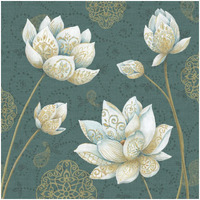 Lotus Dream IVB -Paper Art-32"x32"