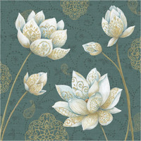 Lotus Dream IVB -Paper Art-38"x38"