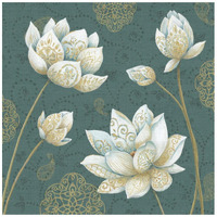 Lotus Dream IVB -Paper Art-42"x42"