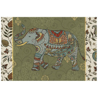 Elephant Caravan IIF -Paper Art-26"x18"