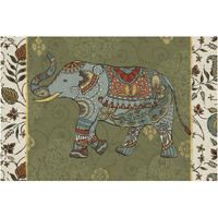 Elephant Caravan IIF -Paper Art-62"x42"
