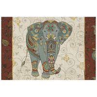 Elephant Caravan IA -Paper Art-26"x18"