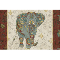 Elephant Caravan IA -Paper Art-38"x26"