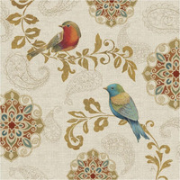 Bird Rainbow IIIA -Paper Art-38"x38"