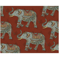 Elephant Caravan Pattern M -Paper Art-22"x18"